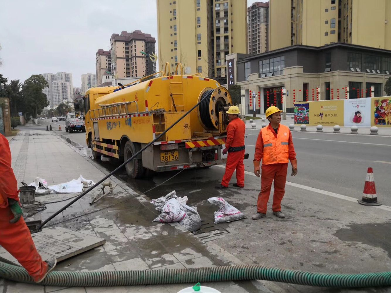 岱山排污管道清淤-管道清洗